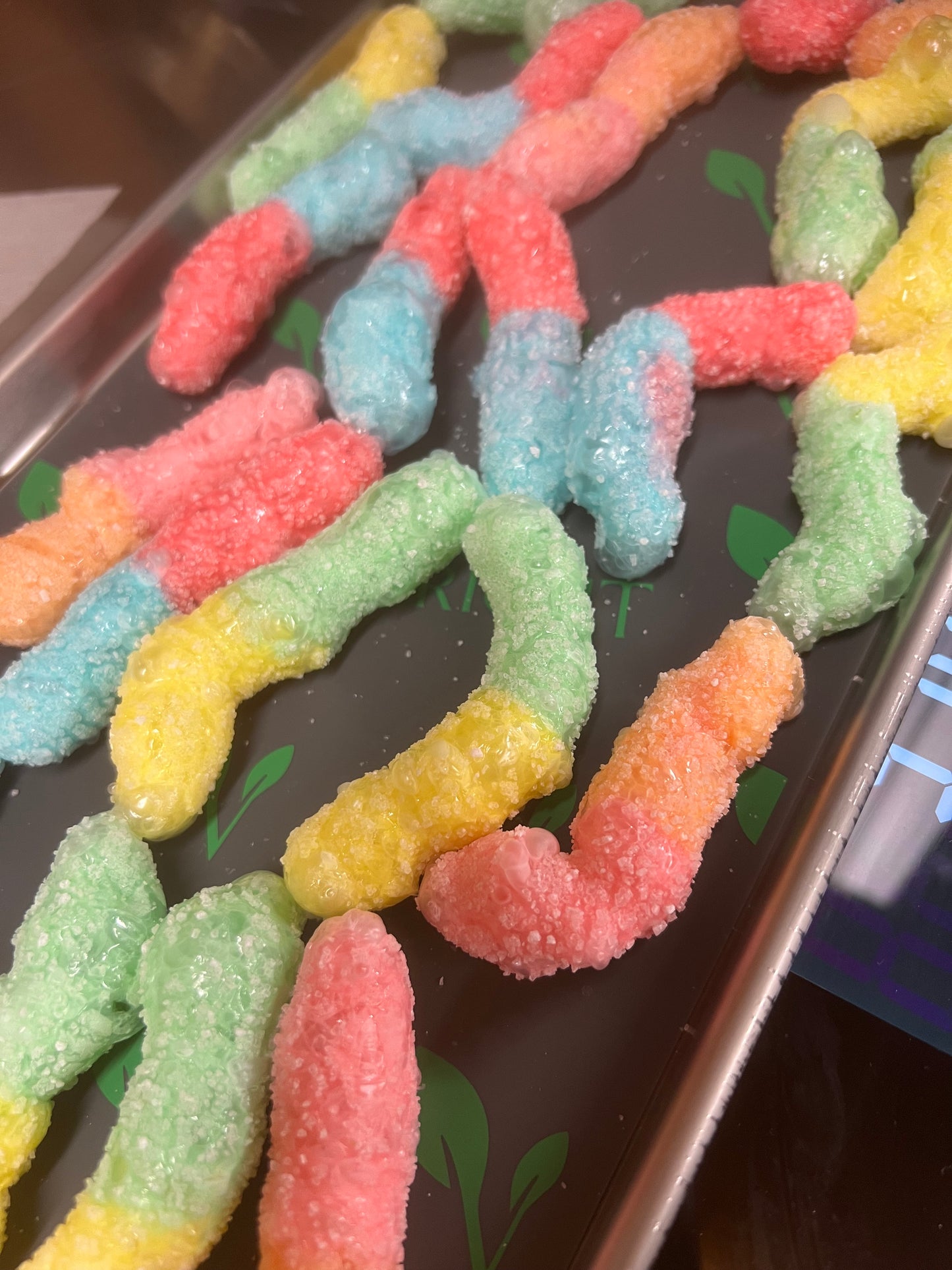 NEON SOUR GUMMY WORMS